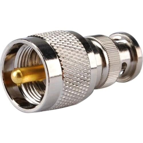 Superbat BNC Plug to UHF PL-259 Plug Straight for Wifi Antenna RF Coaxial Adapter Connector