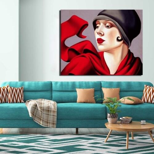 Tamara de Lempicka Beauty Canvas Painting Print Living Room Home Decoration Artwork Modern Wall Art Oil Painting Posters Picture