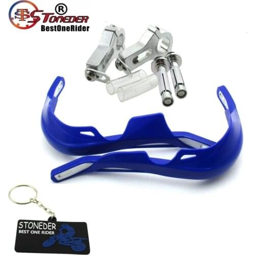 STONEDER 7/8" 22mm Bule Hand Guard Handlebar Brush Handguard Protector For Motorcycle Pit Dirt Bike Enduro ATV Quad Motocross