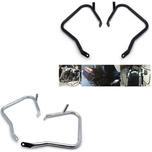 Crash Bar For Harley Davidson Touring Electra Glide 2014-2019 Aftermarket Motorcycle Parts Black 2018 Saddlebag Bracket Guard