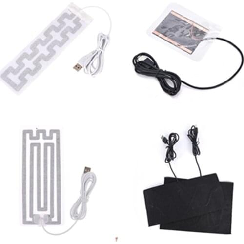 1pcs Women Men USB Heated Tablet Winter Insoles Shoes Warmer Heater Pads Electric Carbon Heating Sheet for Shoes Clothes
