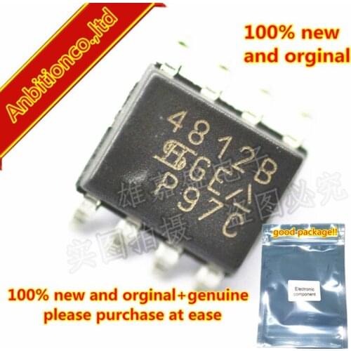 10pcs 100% new and orginal SI4812BDY SI4812 SI4812BDY-T1-E3 4812B SOP8 N-Channel 30-V (D-S) MOSFET with Schottky Diod rin stock