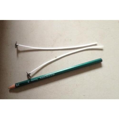 100 pcs /pack 100mm Candle Wicks Pre Waxed PreTabbed With Sustainers Cotton Coreless Candles Wick Home Decor House Tool Tools