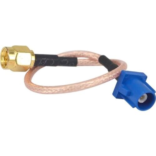 2 piece/lot GPS Antenna Extension Cable Fakra C Male to SMA Male Plug RG316 Active Pigtail Extend Cord 15CM
