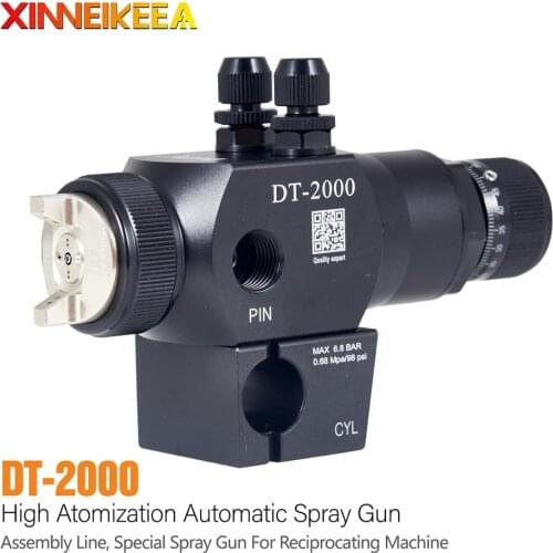 DT-2000 Automatic Spray Gun Special Paint Spraying Tool For Assembly Line Reciprocating Machine 1.0 1.3mm Spray Distance 200mm