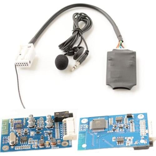 Car Bluetooth AUX Adapter Microphone Handsfree for Volkswagen Bluetooth wireless music disc box Support steering wheel control