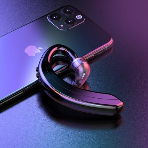 Bone Conduction Bluetooth Earphone Portable Universal Unilateral Handsfree Wireless Hanging Ear Mobile Phone Call Sport Earphone