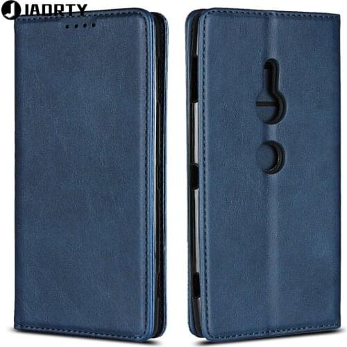 Jaorty Case On For Coque Sony Xperia XZ2 Premium XZ2 Compact XZ2 Case Cover Luxury Leather Wallet Magnet Phone Flip Stand Cases