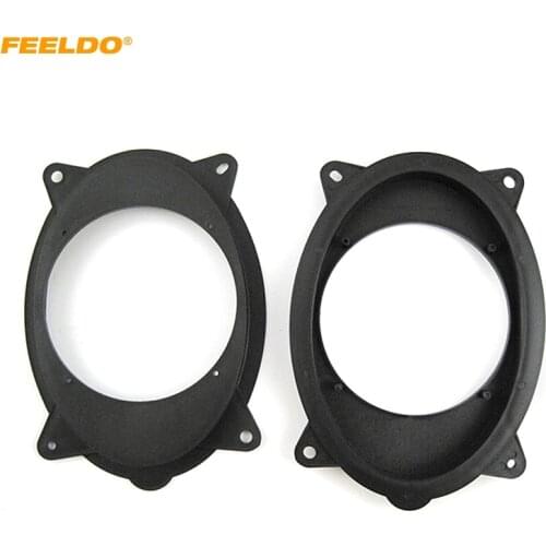 FEELDO Car 6.5" Rear Speaker Spacer Mats for Toyota Camry Highlander Plates Bracket Change 6*9 To 6.5 Car Speaker Rings Mount