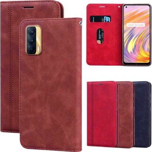Flip Case For OPPO Realme V15 RMX3092 Case Telefone Cover PU Leather Case Protective Realme V15 5G Shell Magnetic Wallet Funda