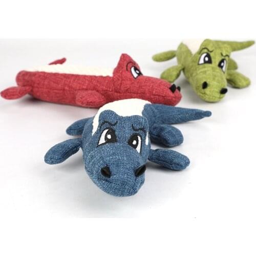 Funny Interactive Pet Dog Toys Cartoon Crocodile Squeak Sound Toys Pet Teeth Cleaning Chew Toy For Puppy Cat Tedday Chihuahua