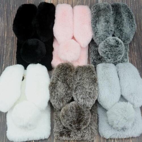 Rabbit Fur Case For Redmi 6 Pro S2 6A 5A 5 Plus 4X 4A 4 Note 8T 7 6 5 9 Pro 5A Prime 4X 3 Redmi GO Silicone Warm Fur Covers