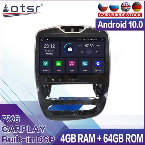 4+64G Android Radio Tape Recorder Car Video Multimedia Player Stereo For Renault Clio 2017 2018 Head Unit GPS Navigation No 2din