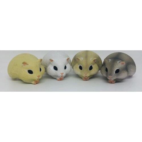Pvc figure model toy hamster 4pcs/set