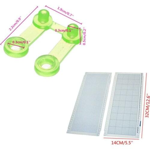 10sheets 24 Stitch Punch Card + 4 Clips For Brother Knitting Machines Kh860 Kh260 Punch Cards Diy Sweater Hand Crafts Accessory