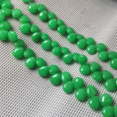 Natural Stone Water Drop Shape Loose Beads Malaysian Jades Semifinished String Bead for Jewelry Making DIY Bracelet Necklace
