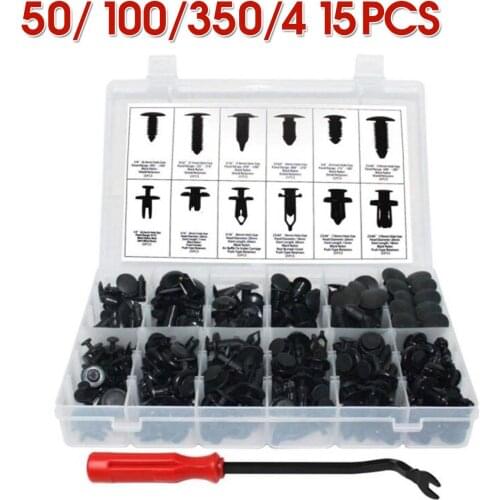 New 415Pcs Car Body Plastic Push Pin Rivet Fasteners Trim Moulding Clip Screwdriver Drive Rivets Car Body Pin Rivet Kit