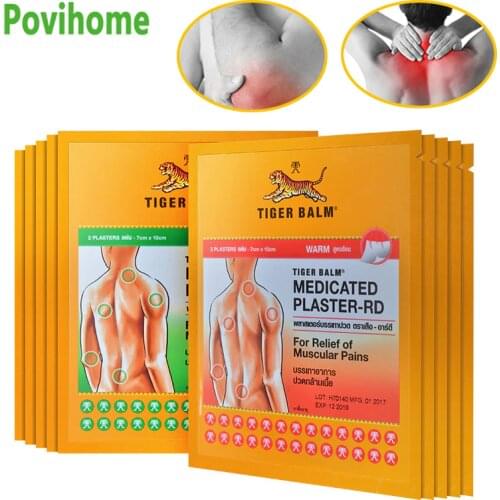 Thailand Tiger Balm Pain Patch Medical Plaster Joint Pain Patch Killer Body Back Relax Neck Back Body Pain Relaxation Stickers