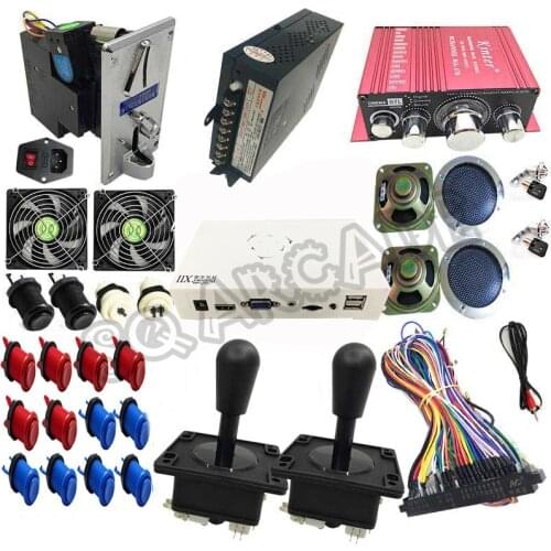 Pandora 3D game 3188 in 1 arcade version jamma game board HDMI VGA DIY arcade kits with joystick happ buttons speakers locks
