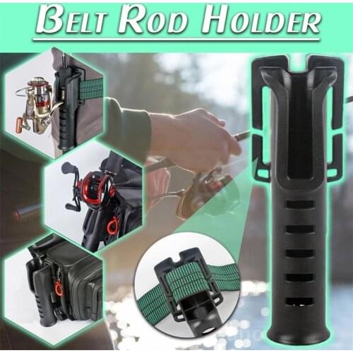 Belt Rod Holder Portable Pole Inserter Fishing Rod Multi-function Rack Fishing Rod Quick Belt Holder Accessory Rods #P2