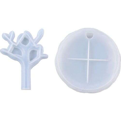 R58E Tree Bud Jewelry Holder Epoxy Resin Mold Earring Necklace Ring Pendant Display Storage Tray Silicone Mould DIY Crafts Home