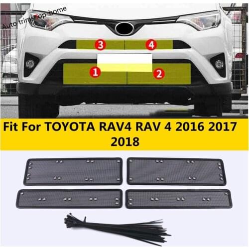 Grill Insect Screening Mesh Front Grille Net Anti Insert Protective Cover Trim Accessories For TOYOTA RAV4 RAV 4 2016 2017 2018