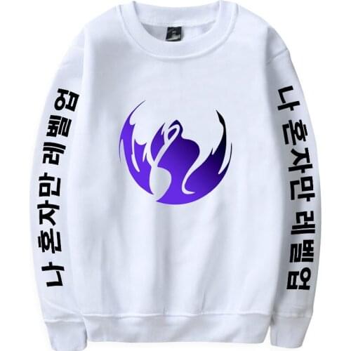 2021 Solo Leveling Sweatshirt O-Neck Tracksuit Women/Mens Outwear Harajuku Streetwear Korean Manga Anime Clothes