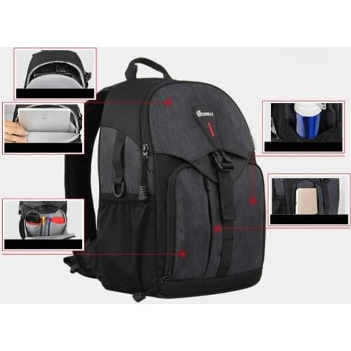 NEW Waterproof BACKPACK DSLR SLR Camera Case Bag For Nikon Canon Sony Fuji Pentax Olympus Leica Outdoor Bag Photograph Bag D2830