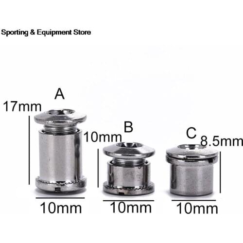 1Pair New MTB Mountain Bikes Road Bicycles Chain Wheel Crankset Monolock Double Screws Bolts Nut Parts