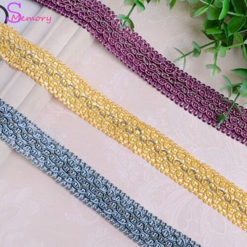 12M 2.5cm multicolour Curtain Lace fabric Ribbon Trim Fringe DIY accessories for Dress Sofa Cushion Pillow Clothing Decoration