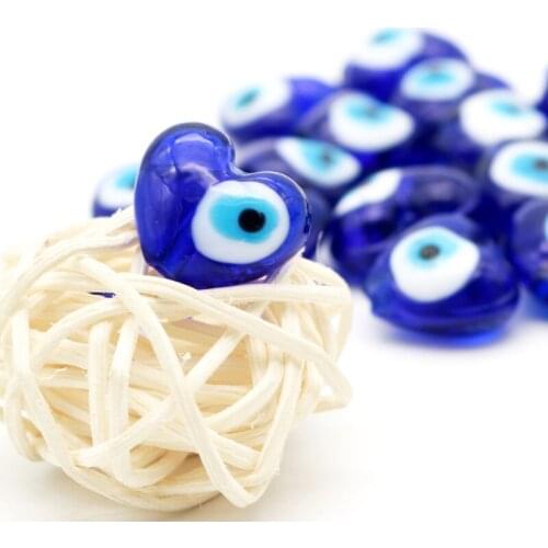 16x14mm Heart Shape Eyes Glass Chamilia Beads DIY European Czech Bead Charm Pendant Fit For Bracelets 24pcs/lot Wholesale