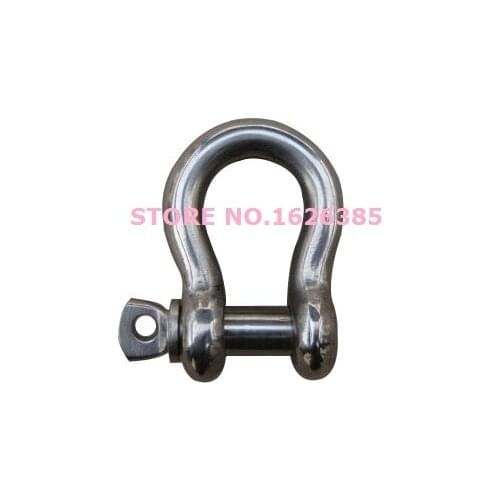 2-5pcs, M14--M18,304 stainless Steel bow shackle rigging hardware Marine anchor U bolt bow part connector ,boat part,marine