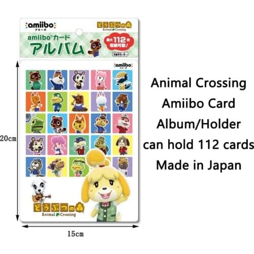 Nintendo Amiibo Card Album for Animal Crossing Series Made in Japan Hold 112 Cards