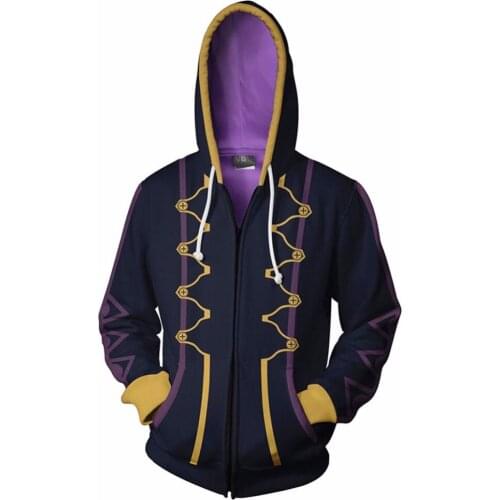 Free shipping Fire Emblem Robin Cosplay Costume 3D Printed Sweatshirt Hoodie Jacket Coat