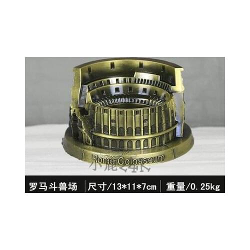 Large metal ornaments France famous landmark Triumphal Arch model decoration birthday gift