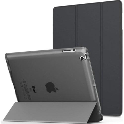 For iPad 4 Case Models A1458 A1459 A1460 Lightweight Slim Shell Cover for iPad 234 Translucent Frosted Back Cover