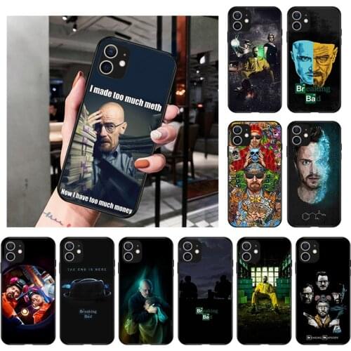 Breaking Bad Logo Heisenberg Phone Case For iPhone 12 11 Pro X XR XS Max SE2020 5s 7 8 6 6s Plus Silicone TPU Soft Back Cover