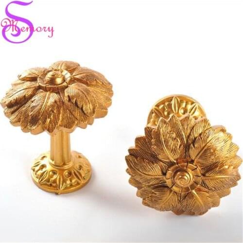 Europe Floral Wall Hooks Curtain Tie Back Ball Tieback Holders Hat Coat Robe Hanger Home Decoration