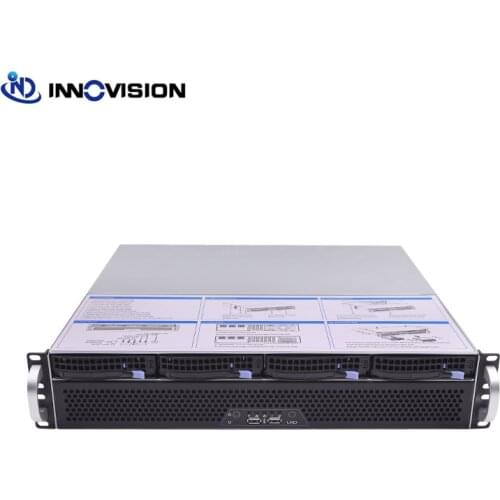 Flexible compact 2U server chassis L=400mm 4bays hotswap case for NAS/NVR
