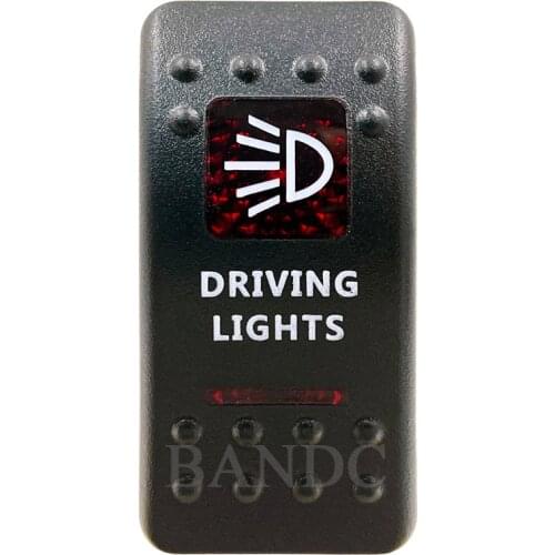 Cover Cap Only！DRIVING LIGHT Rocker Switch Cover Cap Red Window Labeled for Boat Truck ARB Carling NARVA Control Cap Accessories