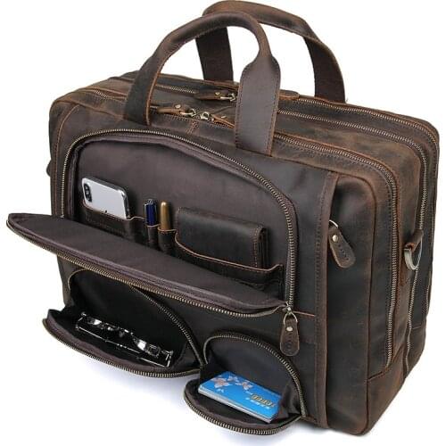 LACHIOUR Men's Bags For Documents