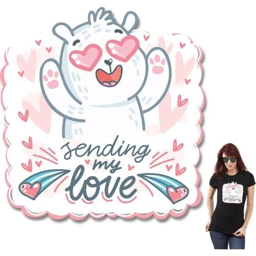 Cartoon Lovely animals Ironing stickers free shipping products Heat Transfer PVC Patch stickers t shirts