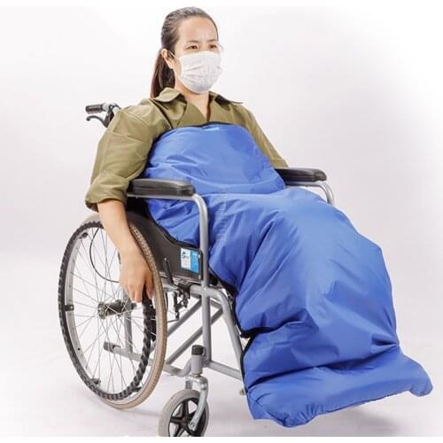 Plush Fleece Lining Wheelchair Warmer Cover Wheel Chair Blanket Winter Leg Foot Back Warm Bag for Disabled Senior Elderly