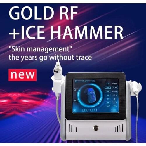 RF Fractional Micro-Needle Stretch Marks Removal Machine With Cold Hammer Ice Facial Therapy Skin Tightening Wrinkle Remover