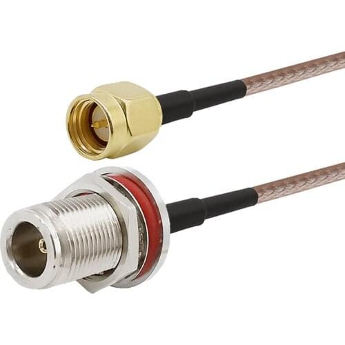 SMA Male to N Female Bulkhead RG316 Pigtail Cable SMA to F Type Plug Jack Connector RF Coaxial Cables 1-15M