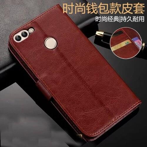 Luxury Retro Fundas Flip Cover Leather Case For Huawei P Smart Case Coque Bags With Card Holder