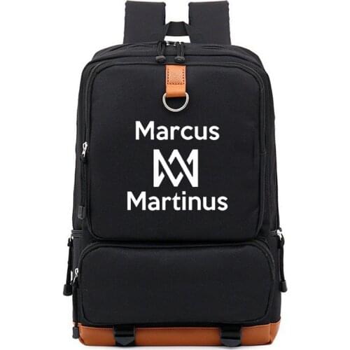 Marcus and Martinus Backpack For Boys Girls Travel Shoulder Backpack Men Women Large Capacity Daily Bookbag Mochila
