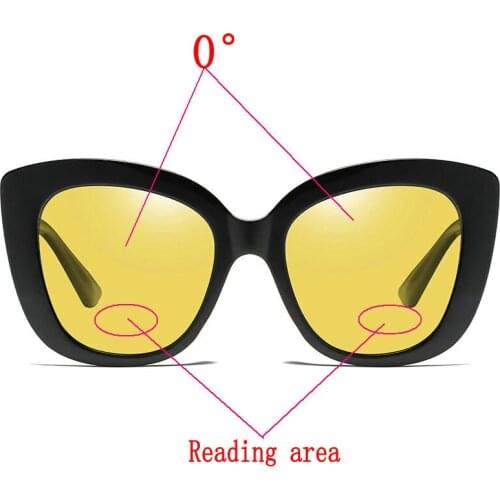 2020 New Anti-glare Night Vision Bifocal Reading Sun Glasses Women Men Presbyopia Driving Reading Sunglasses Diopter UV400 NX