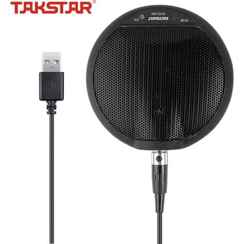 TAKSTAR BM-630USB Boundary Microfone Condensador Drive Free Plug and Play Use for Network Live Broadcast Conference Vocal Chat