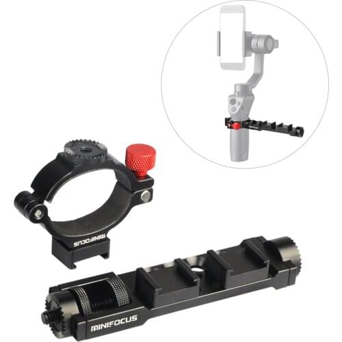O-Ring Extension Arm Adapter Clamp for DJI Osmo Mobile 3 2 Video Microphone LED Light Cold Shoe 1/4 Threads and Rosette Mount